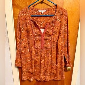 Daniel Rainn Abstract Print Top